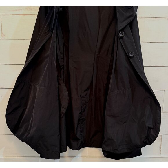 SUZE XS Sun Kim Black Coat Lagenlook Wired Collar Light Jacket - Picture 8 of 9